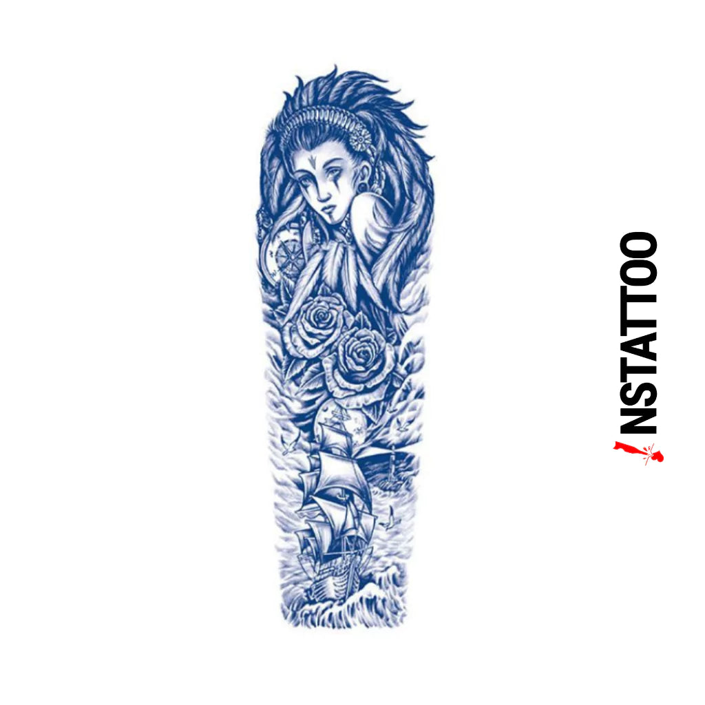 (Tüm Kol) Nodin -Yarı Kalıcı Dövme