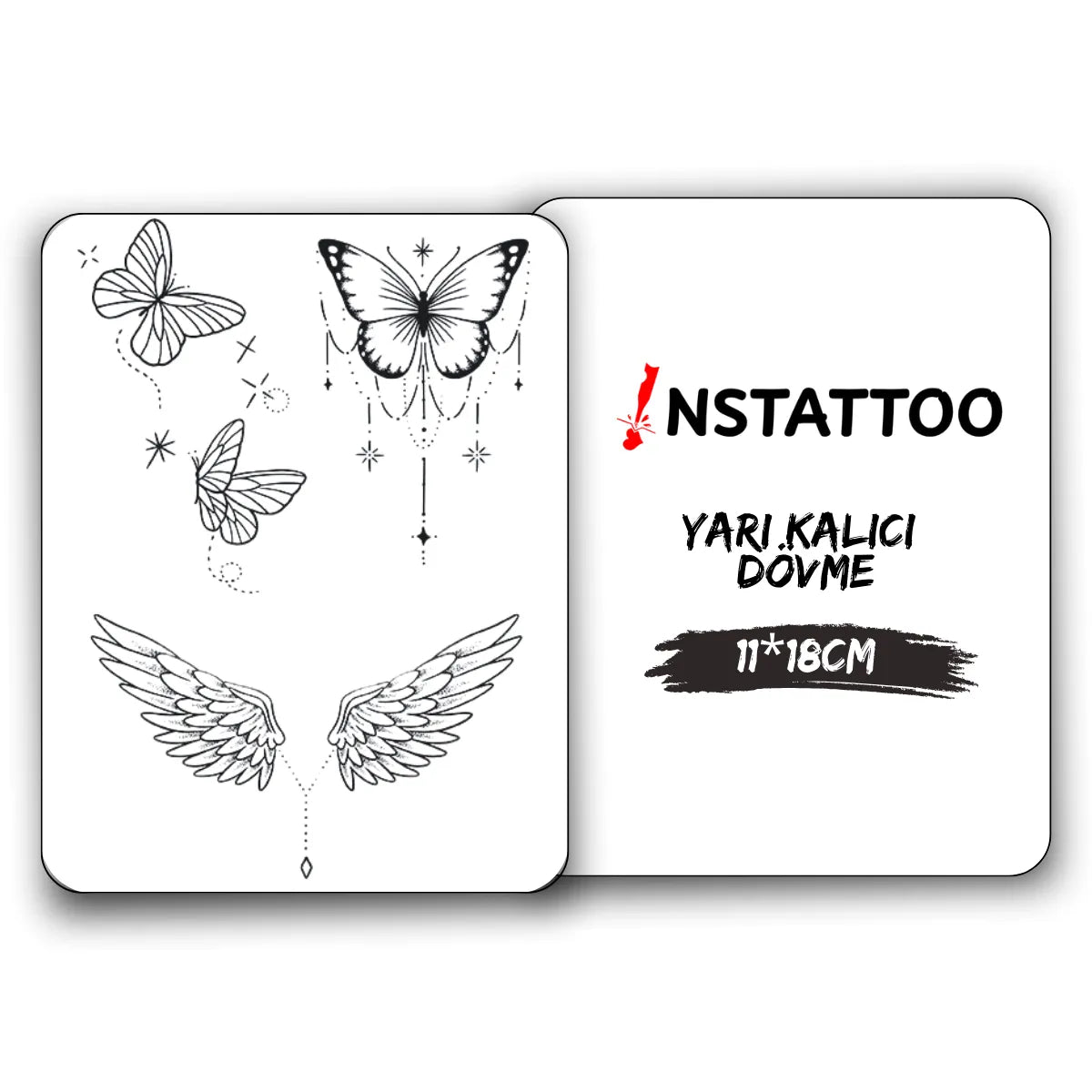 (4 Dövme) Tatlı Paketi IV - Yarı Kalıcı Dövme