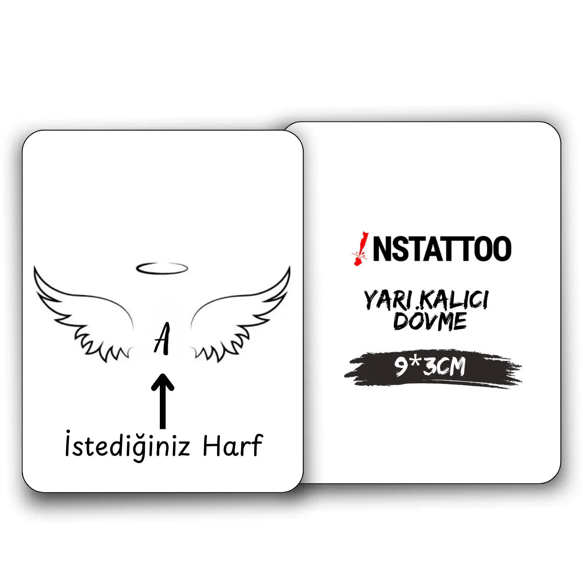 (İsme Özel) Angelet - Yarı Kalıcı Dövme