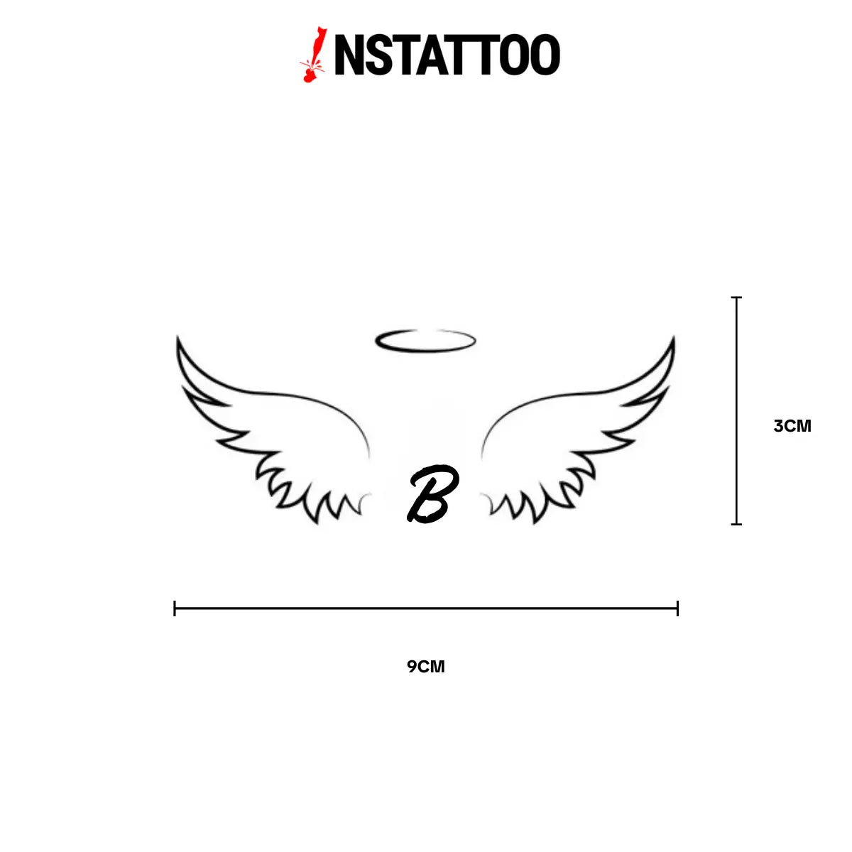 (İsme Özel) Angelet - Yarı Kalıcı Dövme
