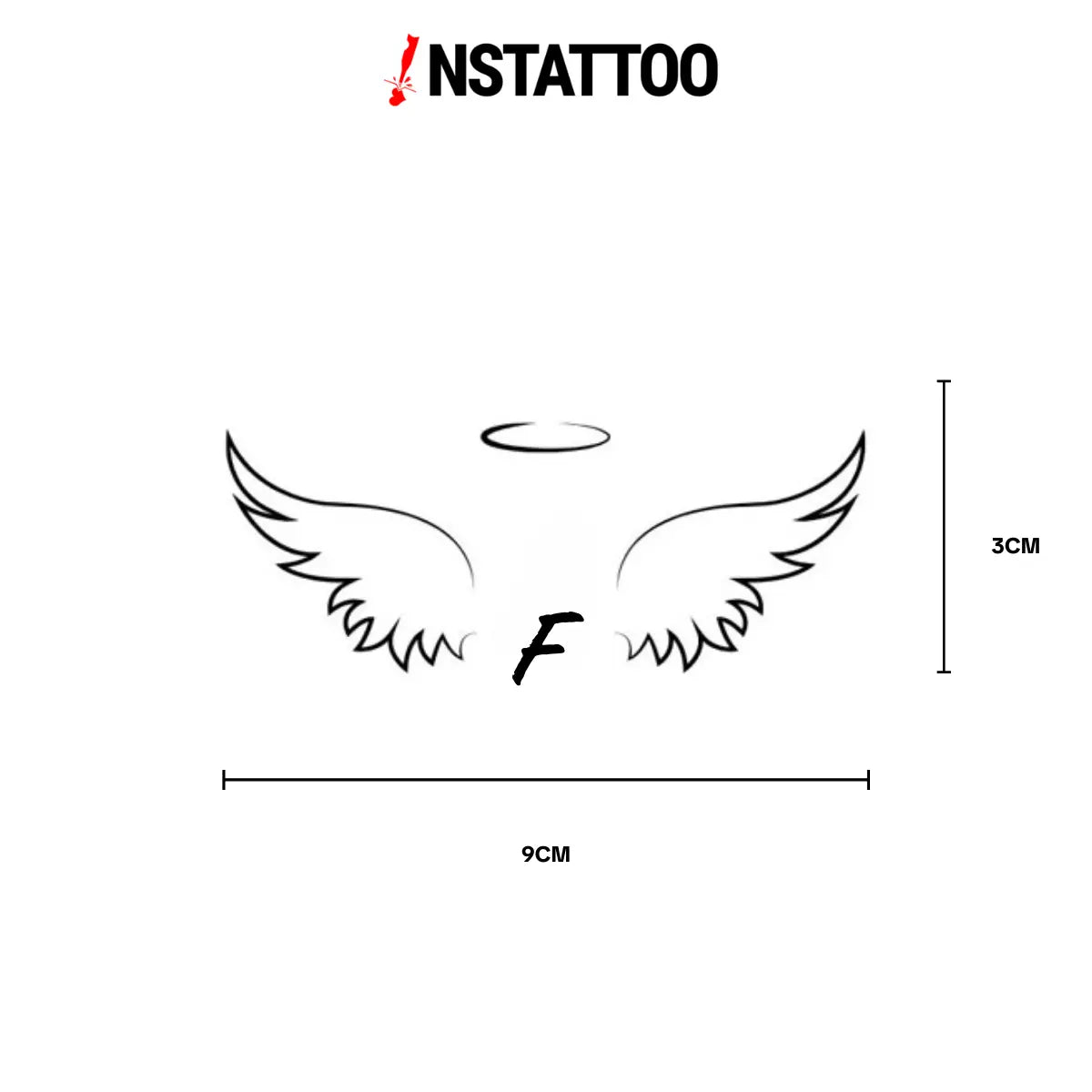 (İsme Özel) Angelet - Yarı Kalıcı Dövme
