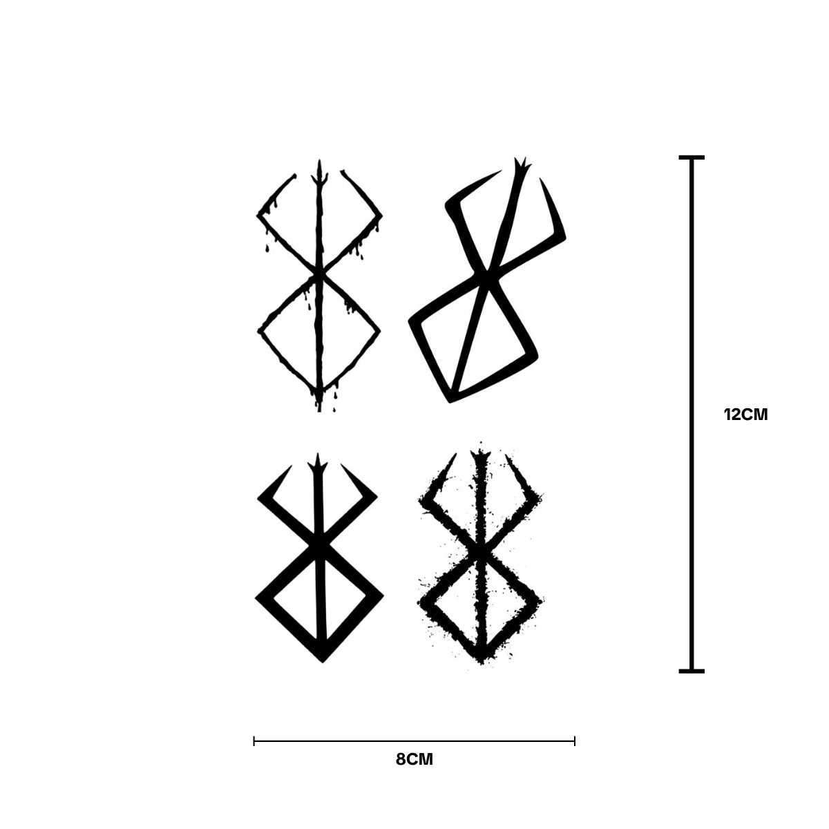 (Özel Tasarım) Berserk - Yarı Kalıcı Dövme
