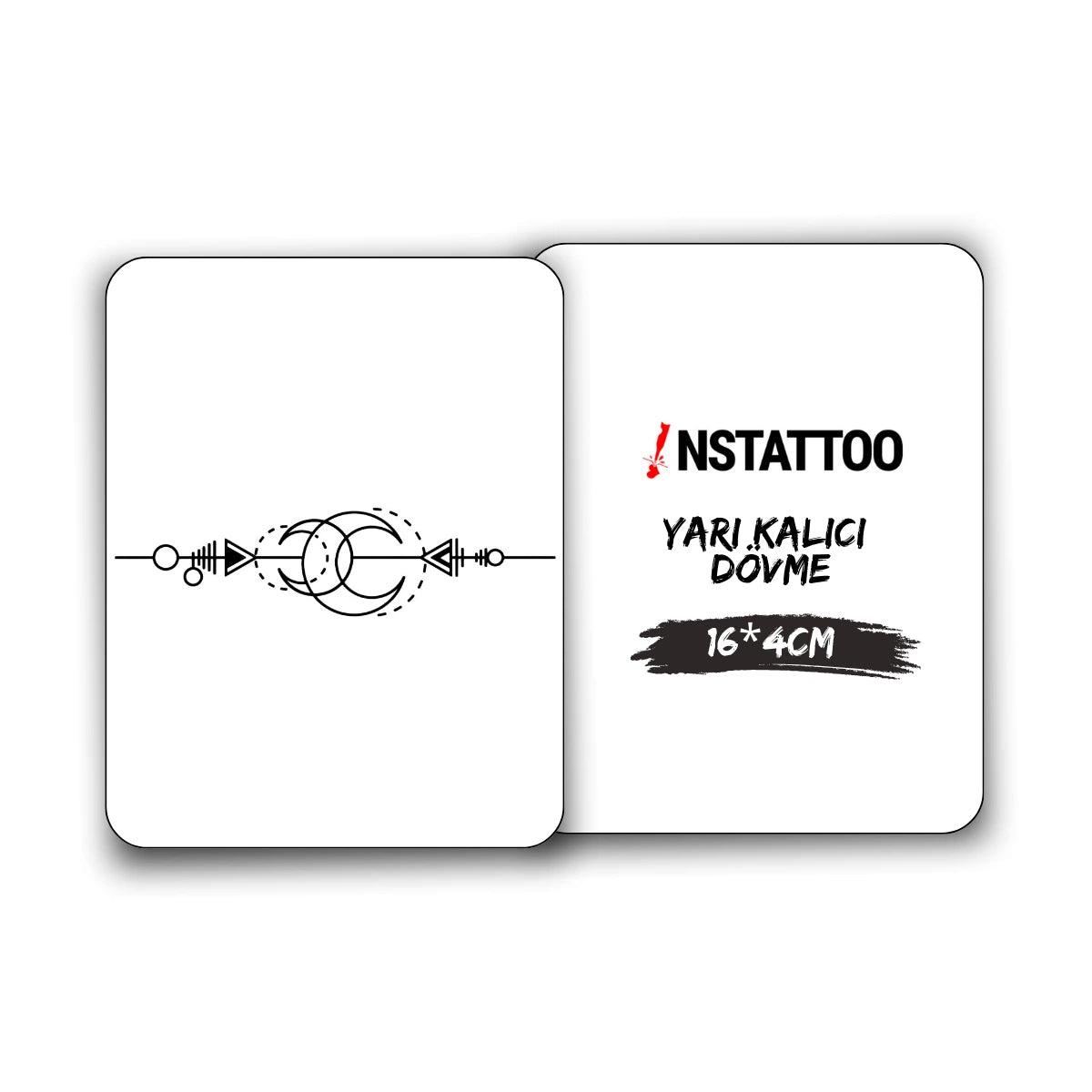 (Özel Tasarım) Crescent - Yarı Kalıcı Dövme