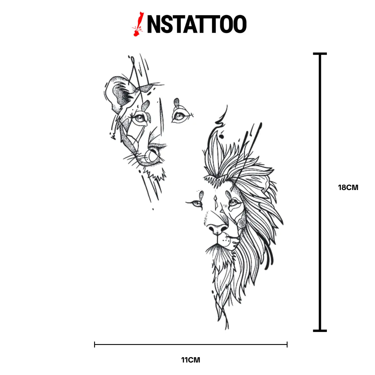 Kral ve Kraliçe - Yarı Kalıcı Dövme