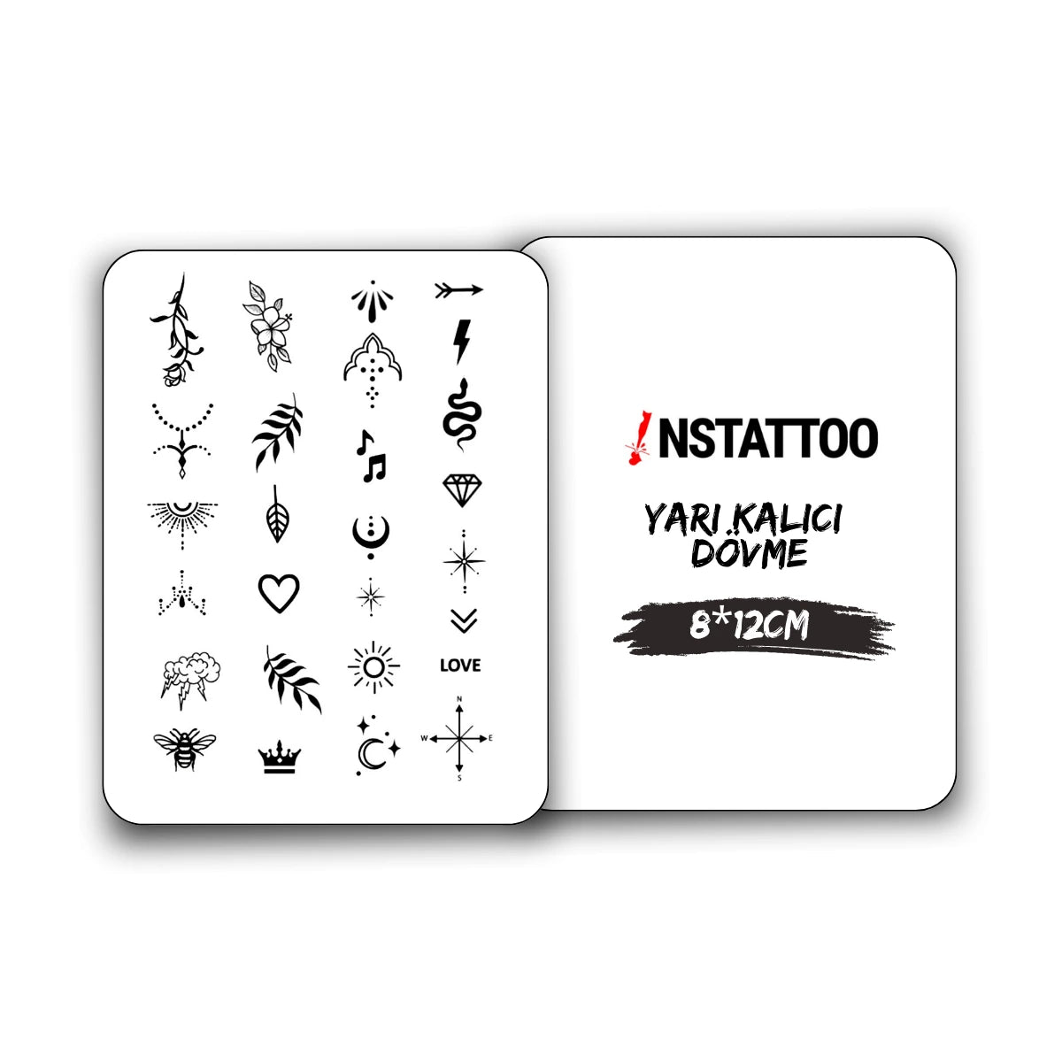 (27 Dövme) Parmak Dövme III - Yarı Kalıcı Dövme