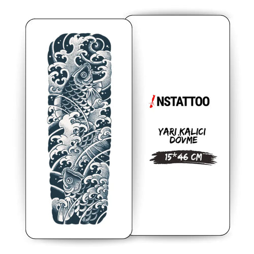 (Tüm Kol Kaplama) Kairen - Yarı Kalıcı Dövme