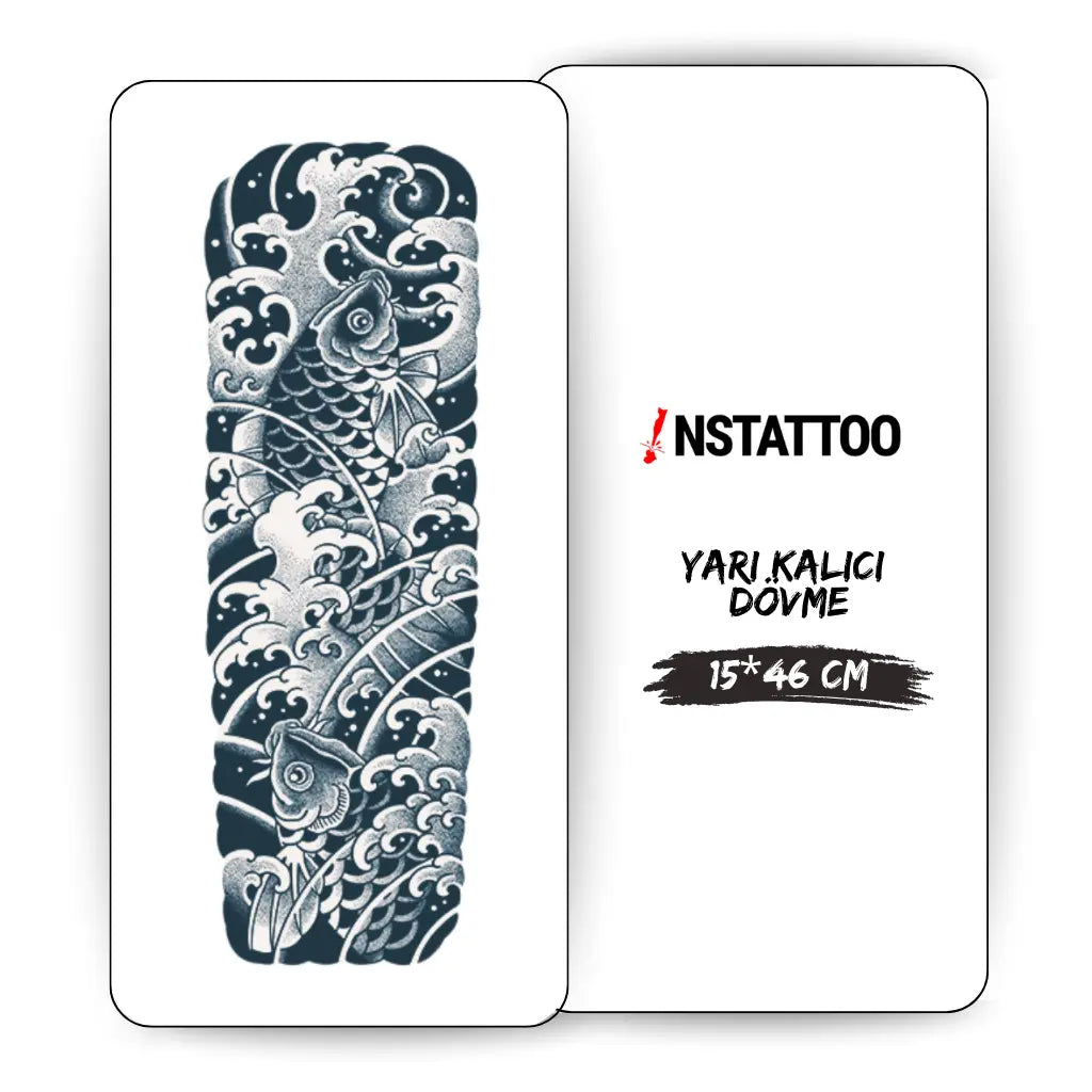 (Tüm Kol Kaplama) Kairen - Yarı Kalıcı Dövme