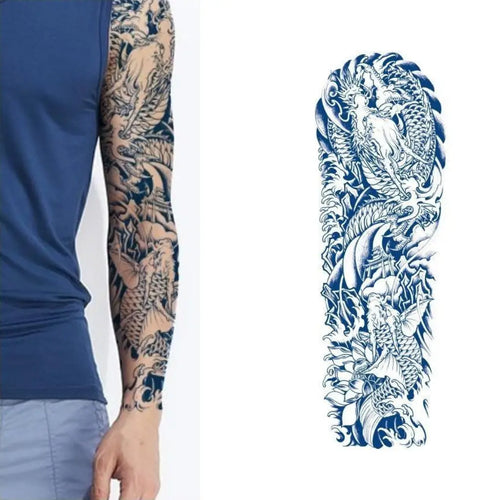 (Tüm Kol) Ryujin - Yarı Kalıcı Dövme