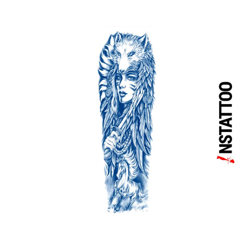 (Tüm Kol) Shashoni - Yarı Kalıcı Dövme