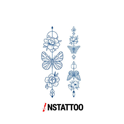 Rose 2 Parça - Yarı Kalıcı Dövme - instattoo