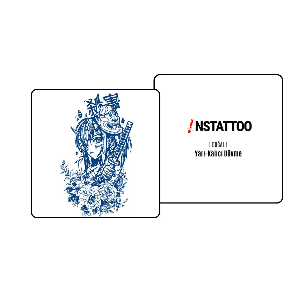 Oni - Yarı Kalıcı Dövme - instattoo