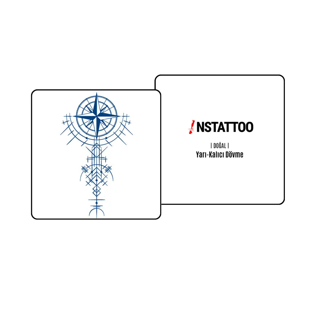 Viking Yıldızı - Yarı Kalıcı Dövme - instattoo