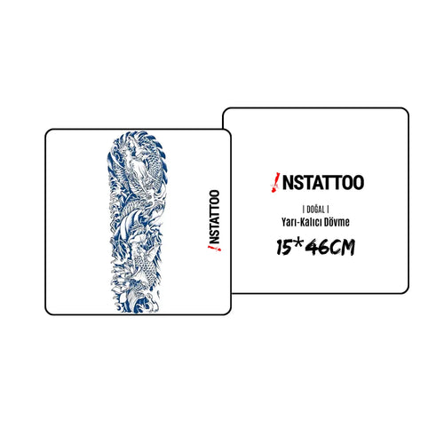 (Tüm Kol) Ryujin - Yarı Kalıcı Dövme