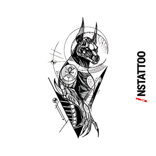 Anubis - Yarı Kalıcı Dövme