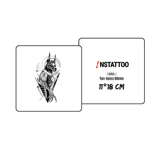 Anubis - Yarı Kalıcı Dövme