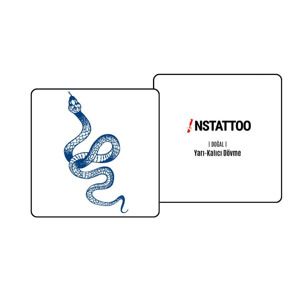 Snake - Yarı Kalıcı Dövme - instattoo