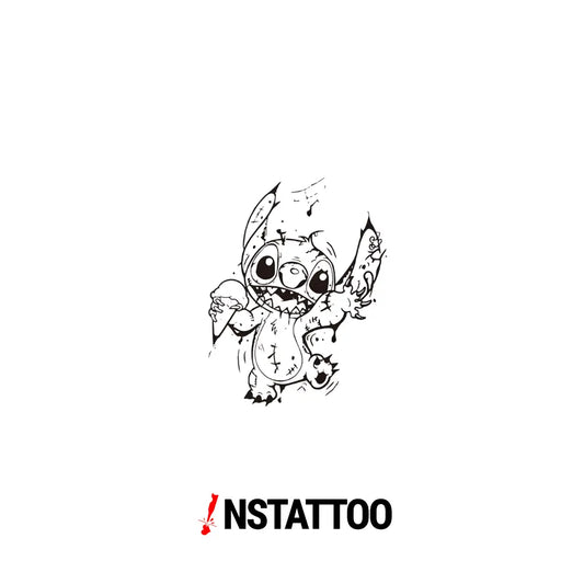 Stitch - Yarı Kalıcı Dövme - instattoo