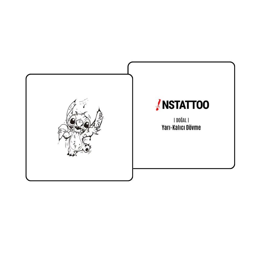 Stitch - Yarı Kalıcı Dövme - instattoo