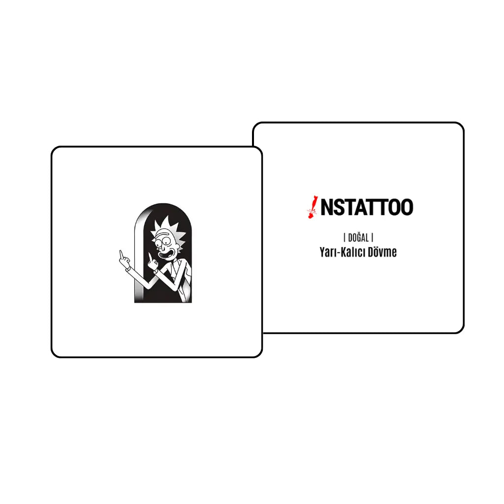 Rick - Yarı Kalıcı Dövme - instattoo