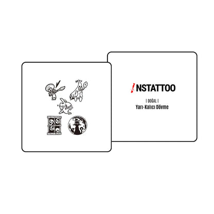 (5 Dövme) Minimal Paket I - Yarı Kalıcı Dövme - instattoo