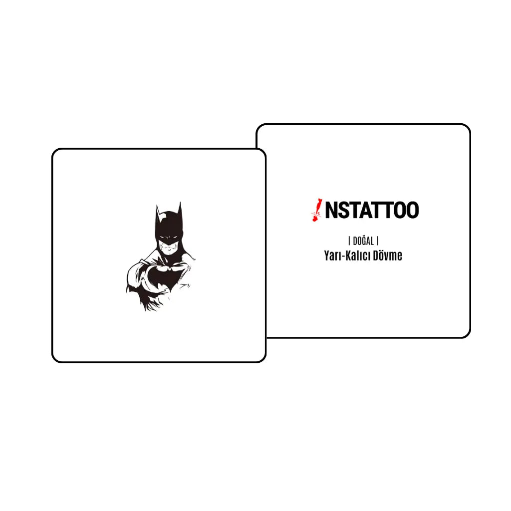 Dark Knight - Yarı Kalıcı Dövme - instattoo