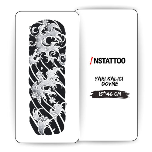 (Tüm Kol Kaplama) Tempest - Yarı Kalıcı Dövme