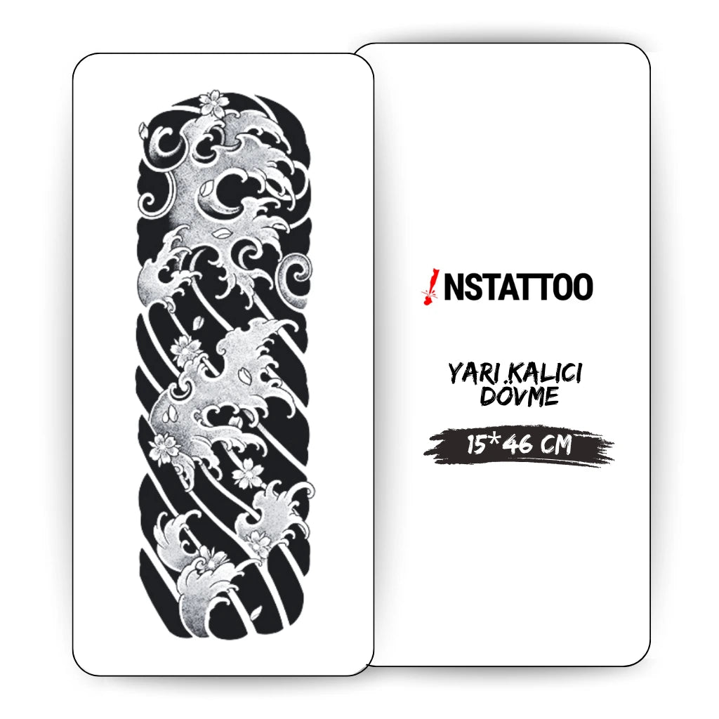 (Tüm Kol Kaplama) Tempest - Yarı Kalıcı Dövme