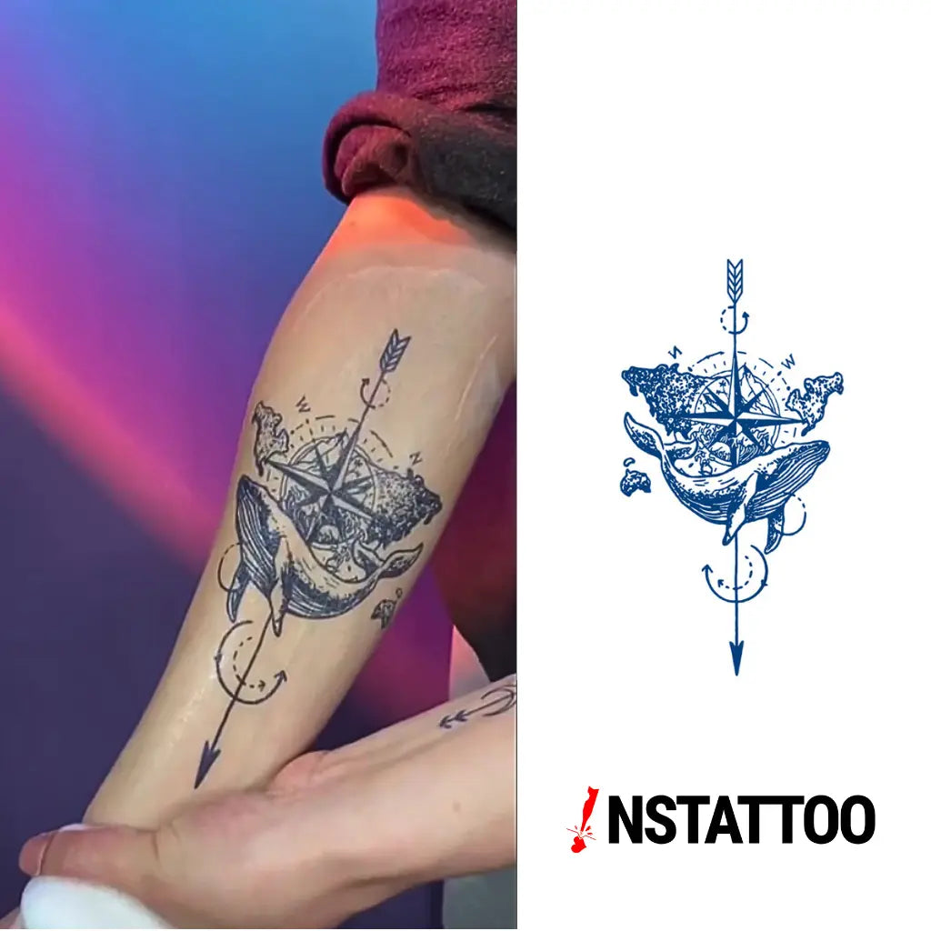 Okyanus - Yarı Kalıcı Dövme - instattoo
