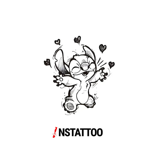 Love Stitch - Yarı Kalıcı Dövme - instattoo