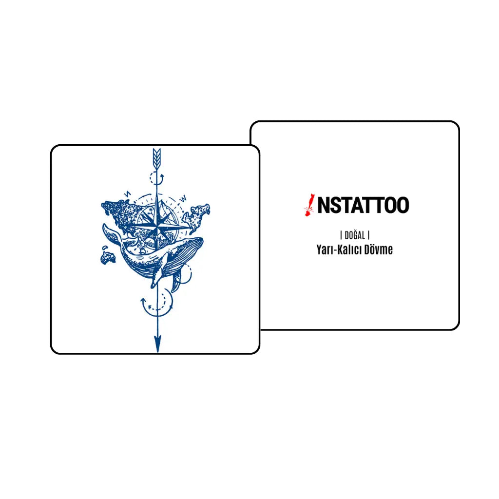 Okyanus - Yarı Kalıcı Dövme - instattoo
