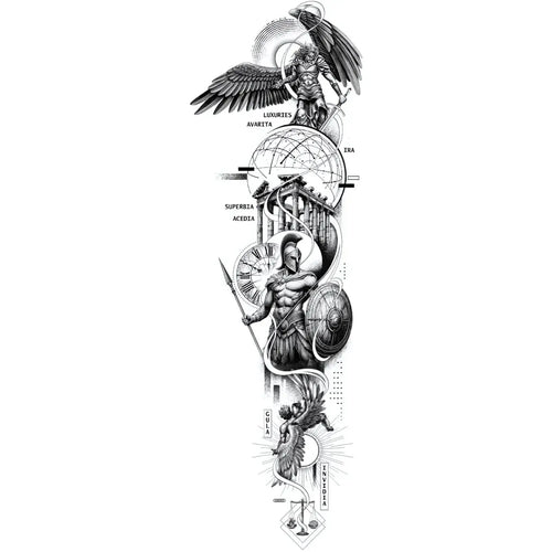 (Kol Kaplama) Chronicle V2- Yarı Kalıcı Dövme