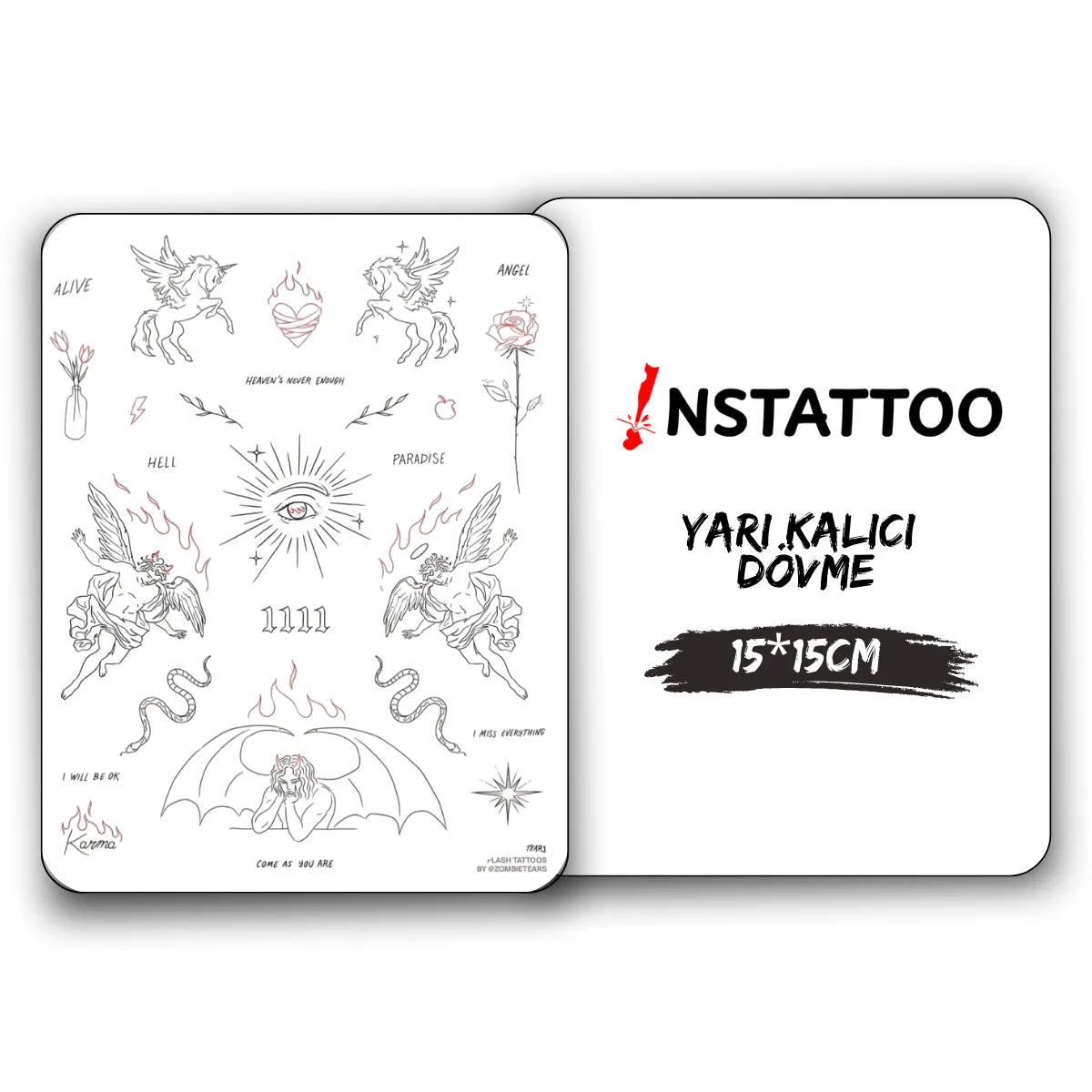 (Özel) Demonic - Yarı Kalıcı Dövme