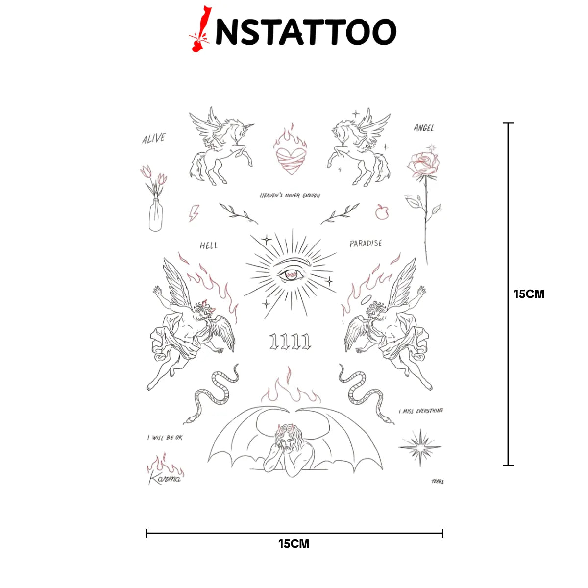 (Özel) Demonic - Yarı Kalıcı Dövme
