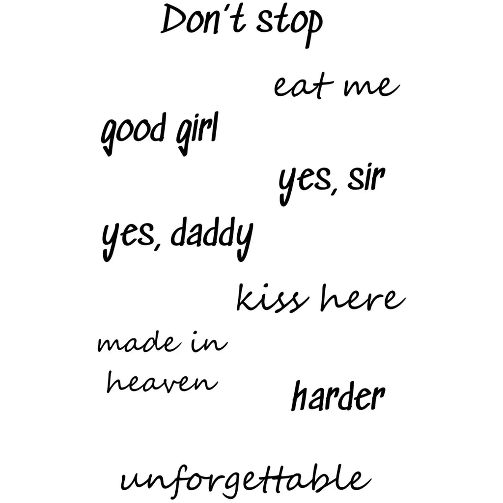 (Özel) Don't Stop - Yarı Kalıcı Dövme