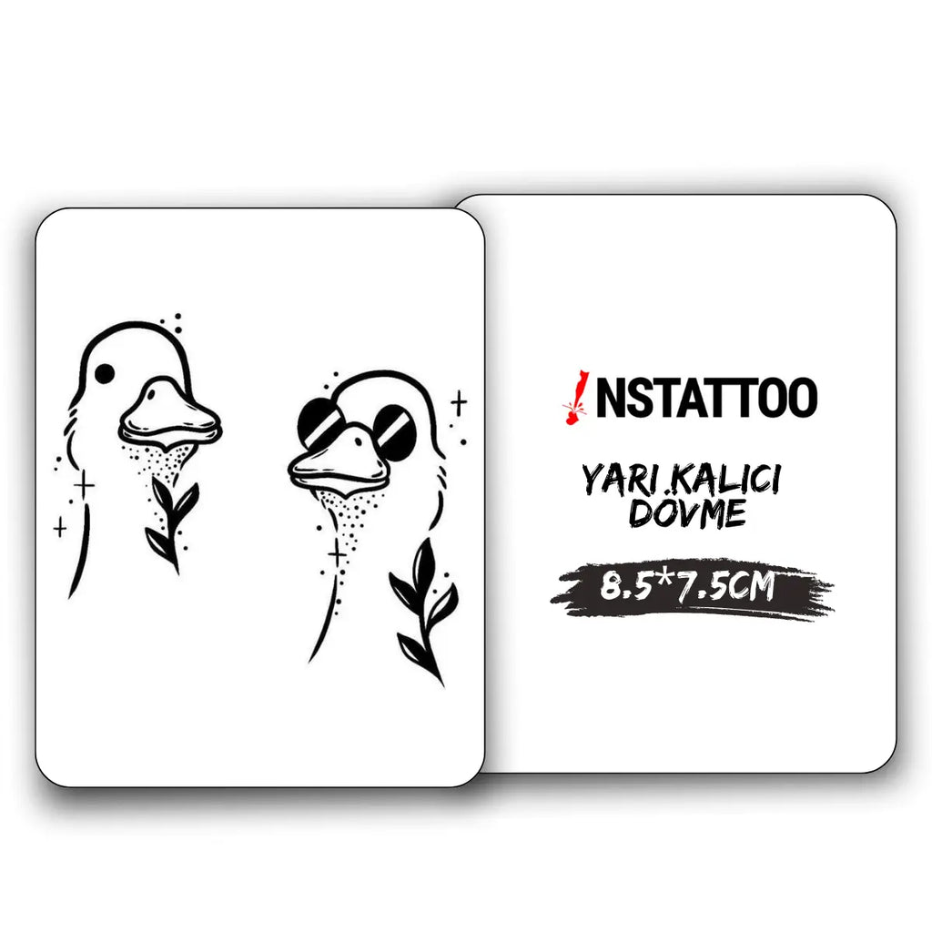 (Özel) Duckies Couple - Yarı Kalıcı Dövme