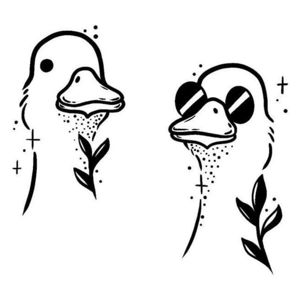 (Özel) Duckies Couple - Yarı Kalıcı Dövme