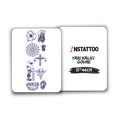 (11 Dövme) Böcek - Yarı Kalıcı Dövme Paketi