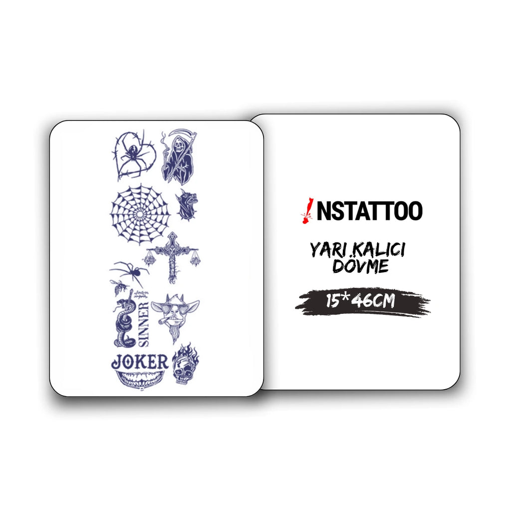 (11 Dövme) Böcek - Yarı Kalıcı Dövme Paketi