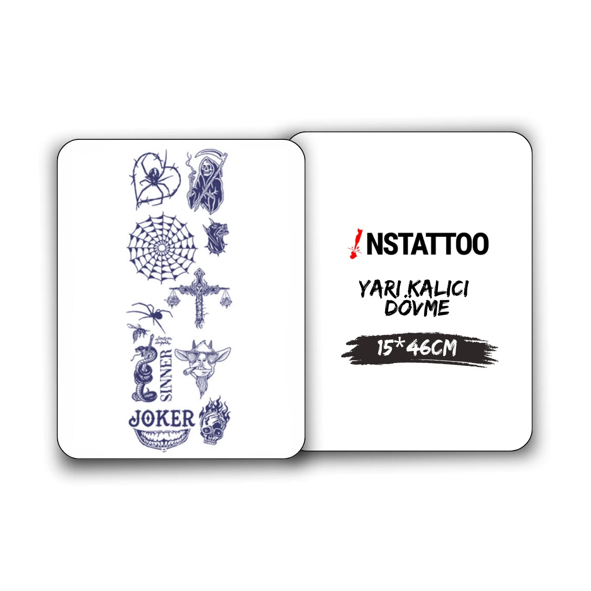 (11 Dövme) Böcek - Yarı Kalıcı Dövme Paketi