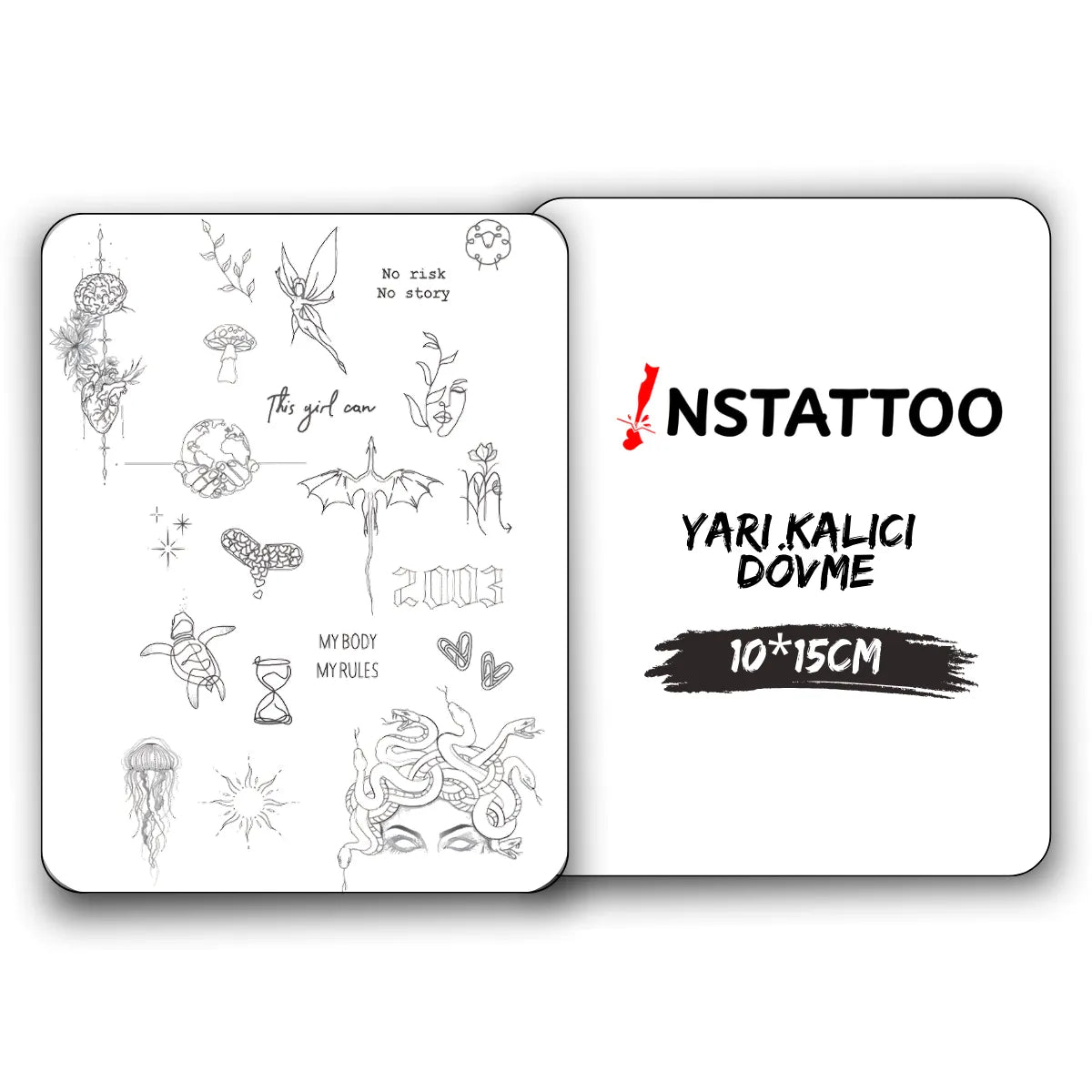 (Özel) Kararsızım Paketi 4 - Yarı Kalıcı Dövme