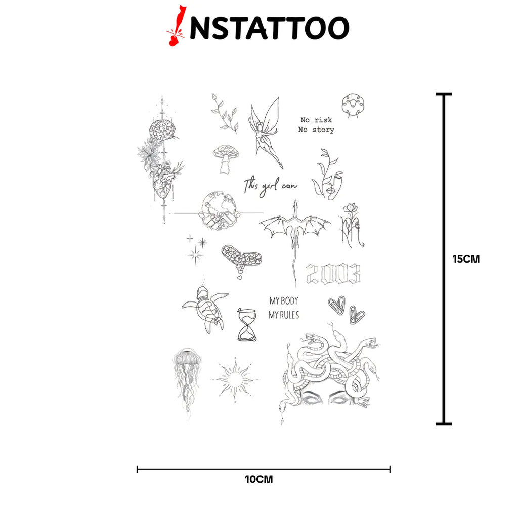 (Özel) Kararsızım Paketi 4 - Yarı Kalıcı Dövme