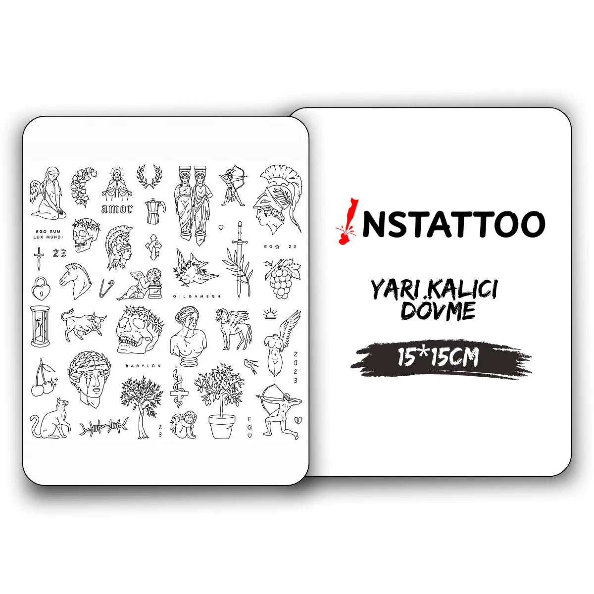 (Özel) Minimal Paket 8 - Yarı Kalıcı Dövme