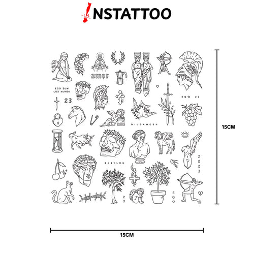 (Özel) Minimal Paket 8 - Yarı Kalıcı Dövme