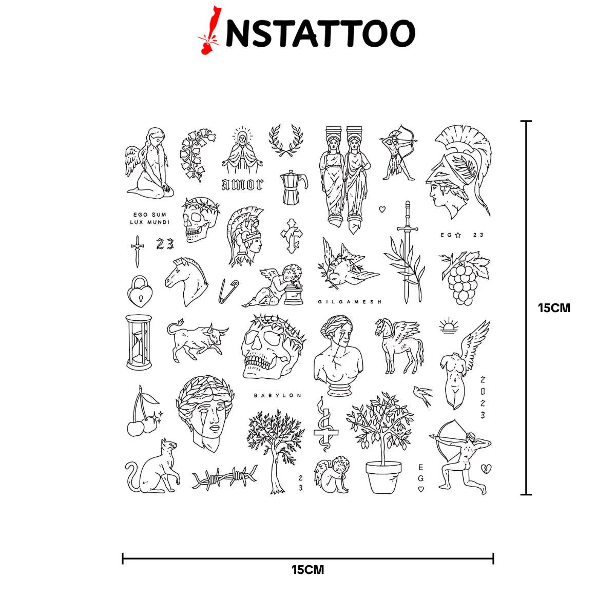 (Özel) Minimal Paket 8 - Yarı Kalıcı Dövme