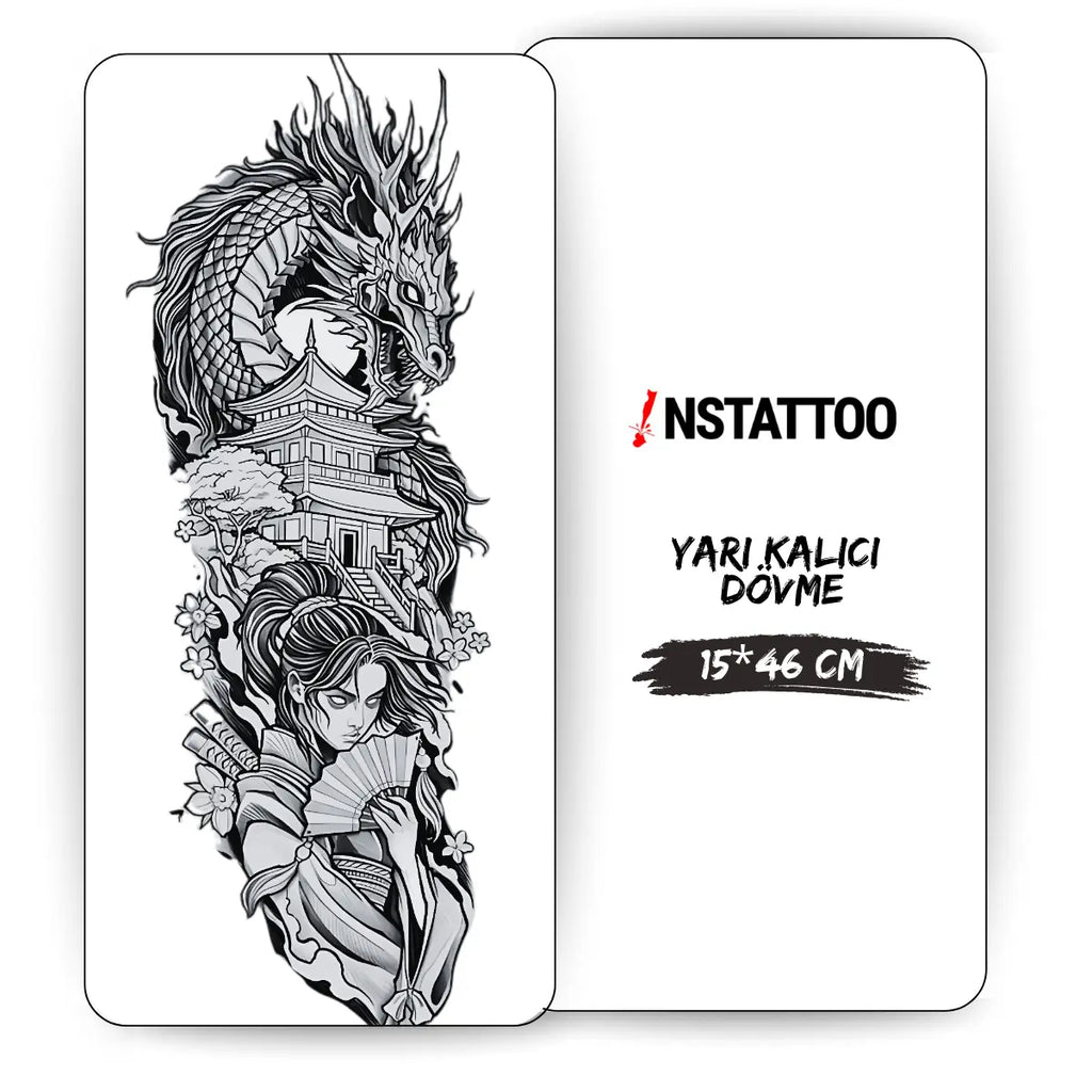 (Kol Kaplama) Shogun - Yarı Kalıcı Dövme