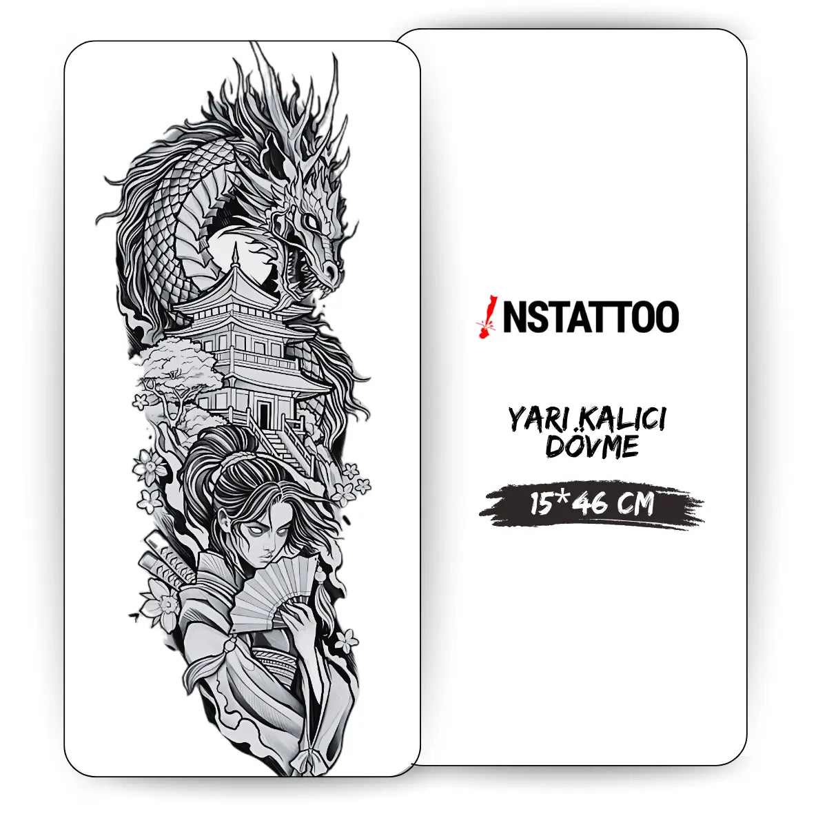 (Kol Kaplama) Shogun - Yarı Kalıcı Dövme