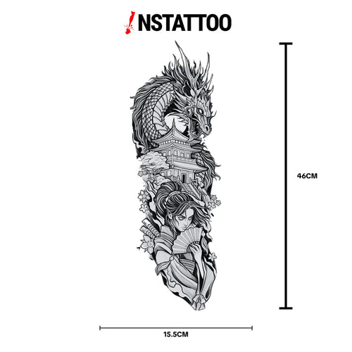 (Kol Kaplama) Shogun - Yarı Kalıcı Dövme