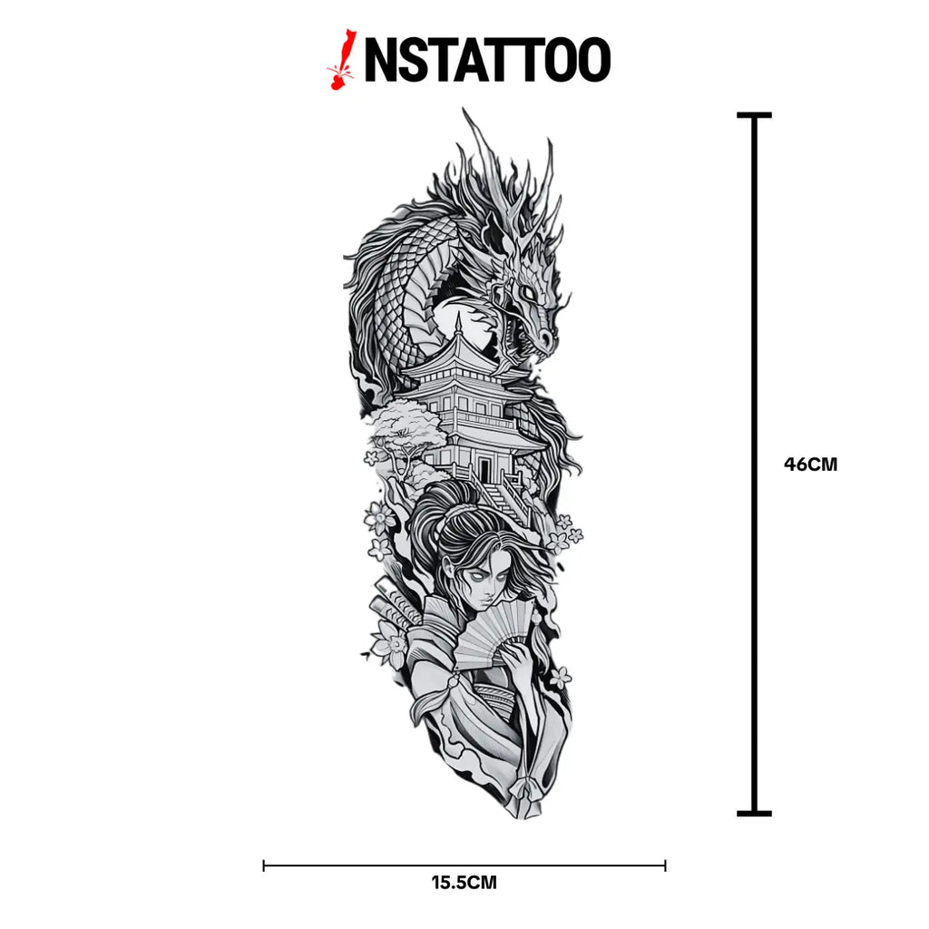 (Kol Kaplama) Shogun - Yarı Kalıcı Dövme