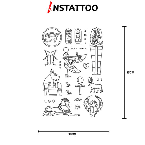(Özel) Tutankhamun - Yarı Kalıcı Dövme