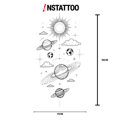 (Özel) Andromeda - Yarı Kalıcı Dövme